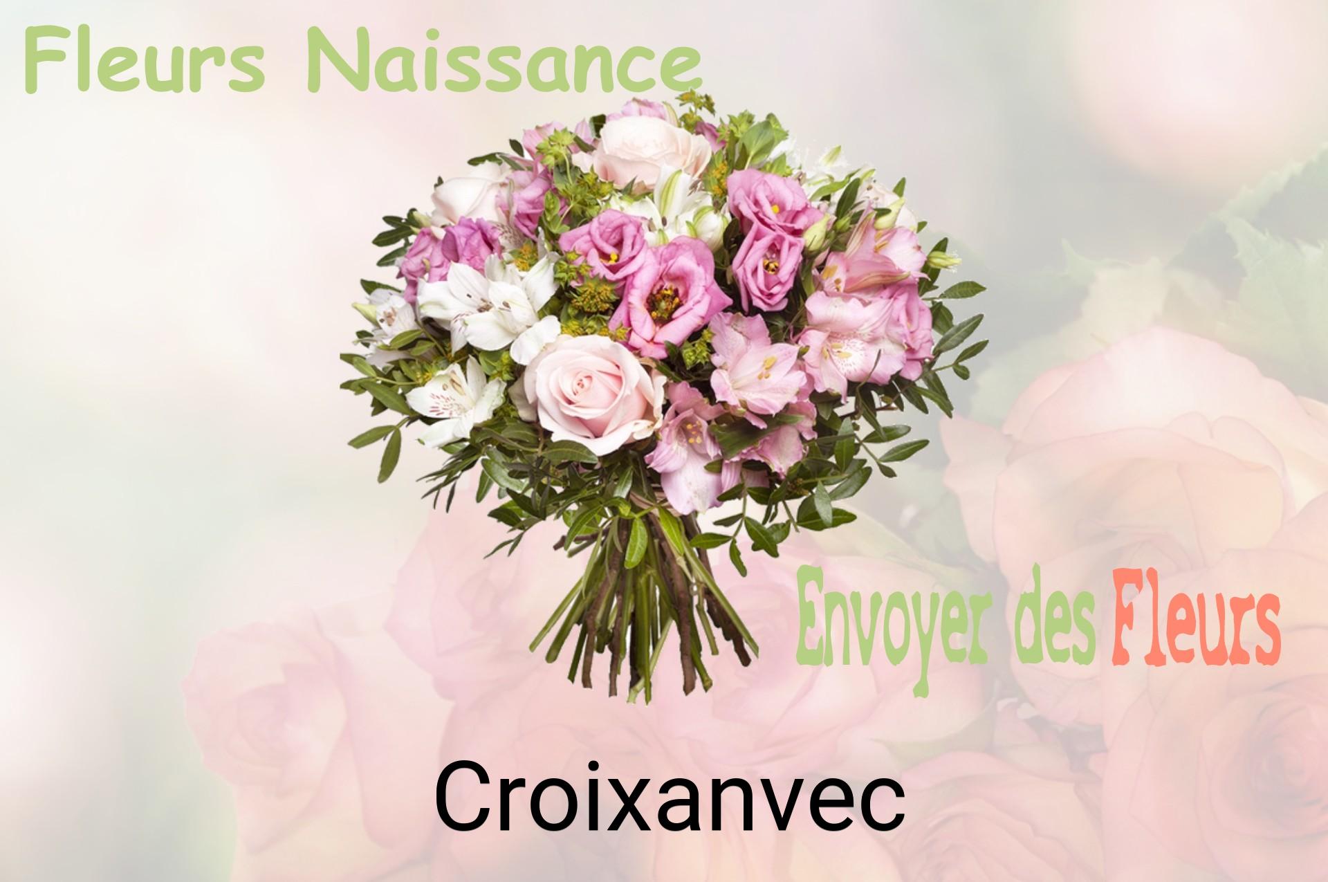 Bouquet de fleurs de naissance livré à Croixanvec